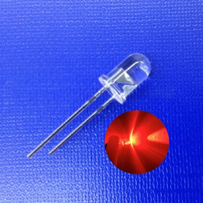 5mm 620nm Rood Kleur 45deg 13000mcd High Intensity LED Diode Voor Veiligheidsverkeerslicht