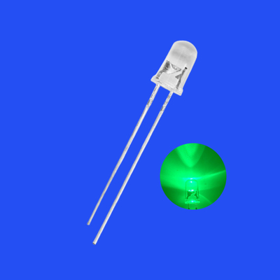 5mm 1.5Hz 12V 1/6 Duty Cycle Groen Kleur 515-525nm 5000-7000mcd Ronde kop Resistor Geïntegreerde flitsende LED