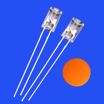 5mm 1.5Hz 1/12 Duty Cycle 12V Oranje Kleur 615nm 1200mcd 90deg Resistor Geïntegreerde Flangeless Concave Flashing LED