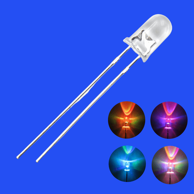 5mm RGB Full Color 3000-4000mcd Ronde kop Helder objectief 7 kleur snelle flitsende diode voor speelgoed