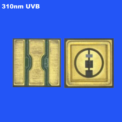 0.6W 310nm UVB 3535 SMD LED Chip Keramische afdichting Duidelijke lens 120° voor plantengroei