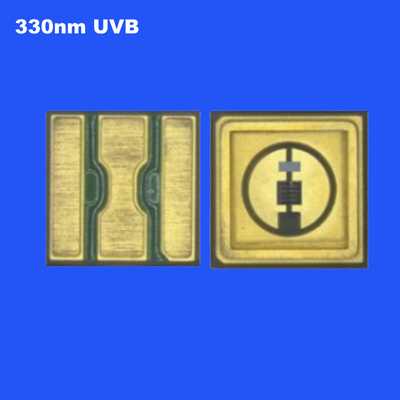 0.6W UVB 330nm 3535 SMD LED Keramische afdichting Hoog stralend vermogen Water helder lens 120deg voor sterilisatie