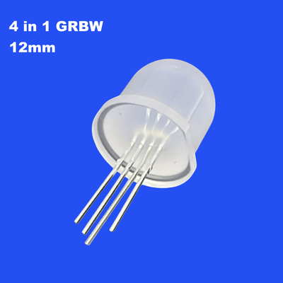 SK6812 12mm 4in1 GRGBW Full Color Diffused Round Head 60deg Adressable Pixel LED Diode voor LED Pixel Screen